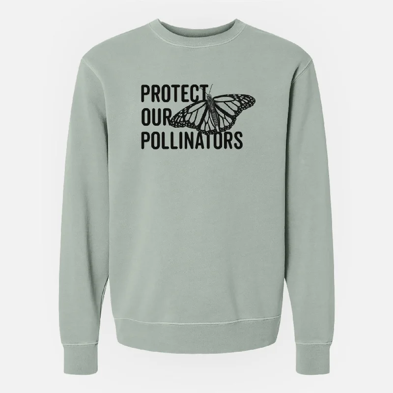 Protect our Pollinators - Unisex Pigment Dyed Crew Sweatshirt Hooded Sweatshirt for Women