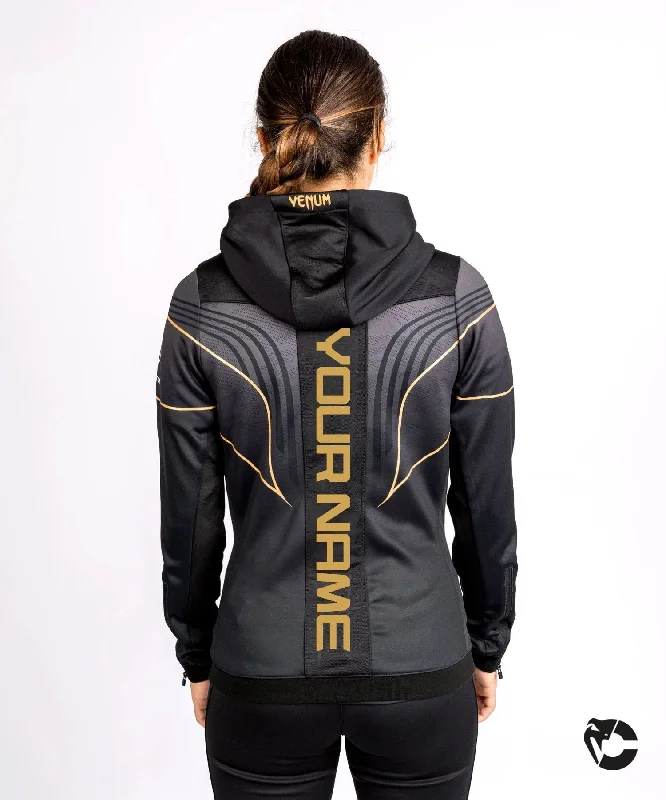 UFC Venum Personalized Authentic Fight Night 2.0 Women's Walkout Hoodie - Champion Women's office jackets