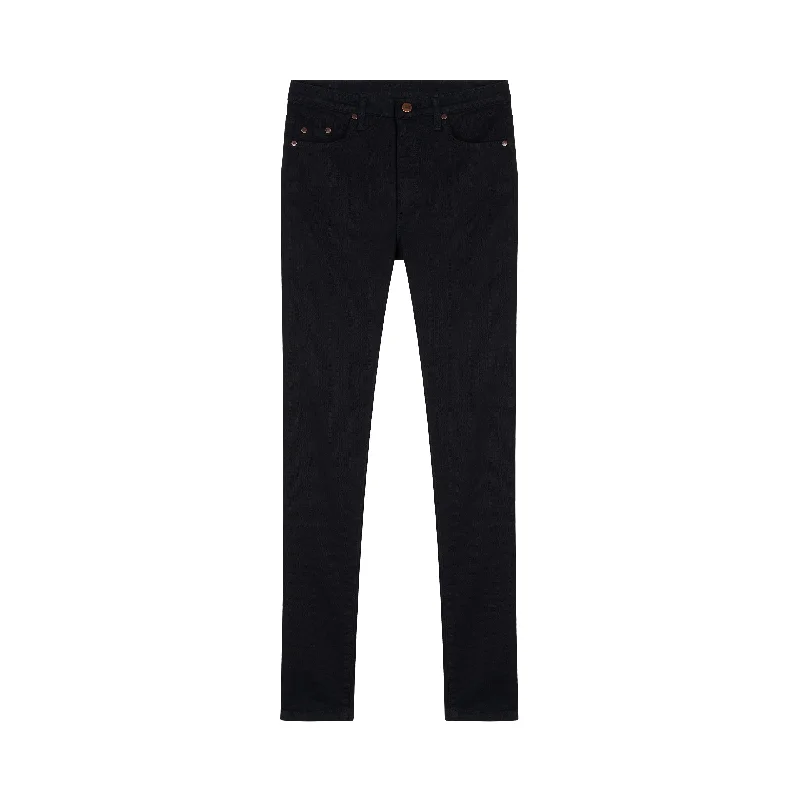 Jean femme slim taille haute Noir - Marianne