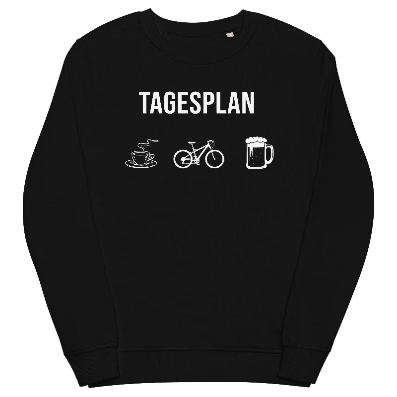 Tagesplan Kaffee, Fahrrad und Bier - Unisex Premium Organic Sweatshirt Warm Hoodie Sweatshirt