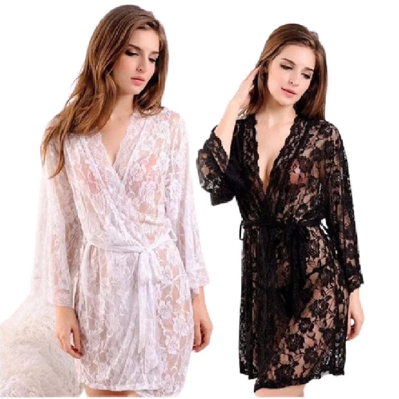 Hot Nightwear Sexy Short Net Nighty Transparent Baby Doll Short Nighty Lace Short Nighty Kids' pajama sets