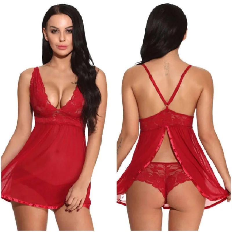 Sexy Hot Maroon Nighty Women Nightwear 2 Pcs Sexy Nighty Women Sexy Nightdress Birdal Nighty Jogger pajama sets