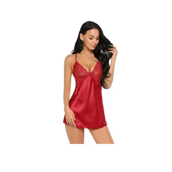 Sexy Nighty for Women Strap Lace Silk Short Nighty for Women Shorts pajama sets