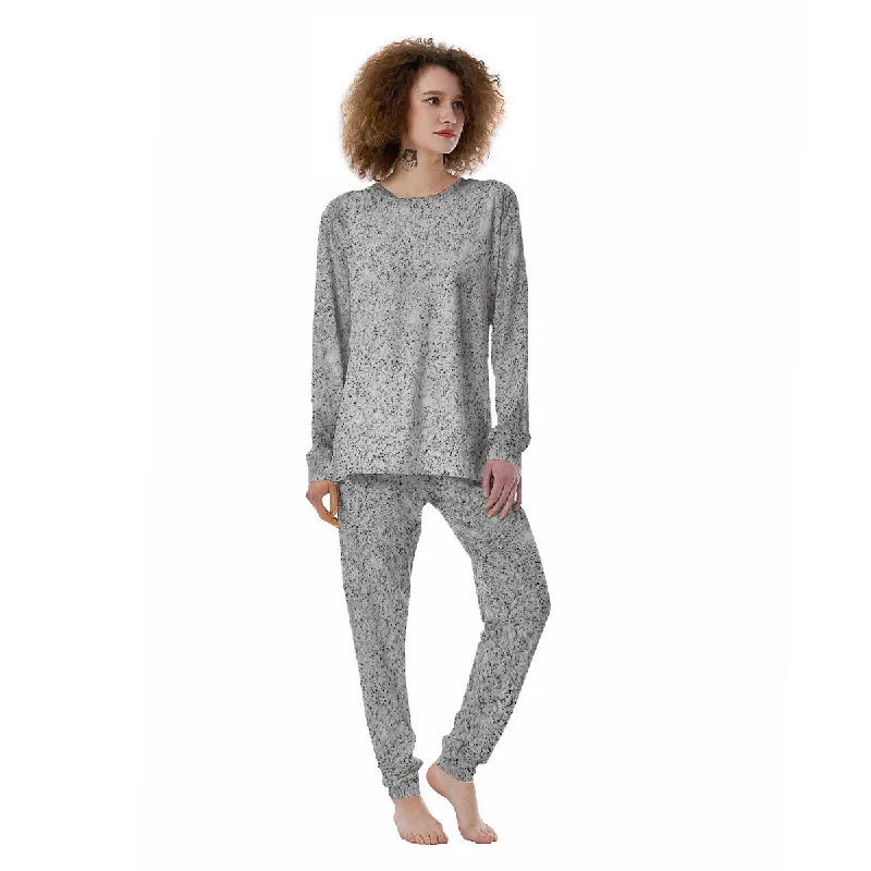 Artwork Glitter Silver Print Women's Pajamas Affordable pajama sets