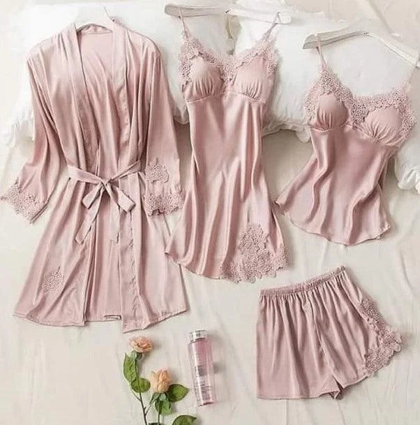 Womens Sleepwear Sets Women's Nightwear Honeymoon Nighty Bridal Nightwear Women's pajama sets