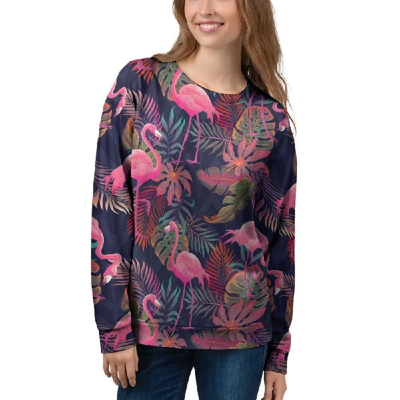 Tropical Flamingo Hawaiian Print Women's Sweatshirt Gucci sweaters