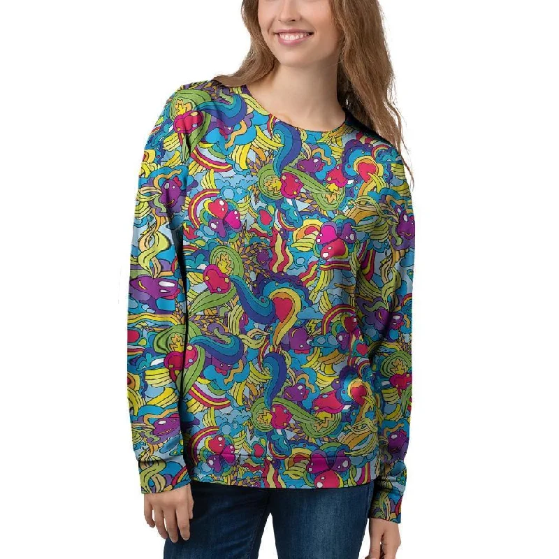 Valentine Heart Hippie Trippy Women's Sweatshirt Formal sweaters