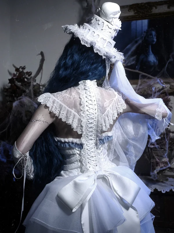 [Blood Supply] Corpse Bride Cape With Spine Outer Skirt Fall unclassified skirts