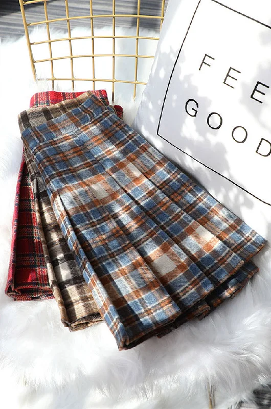 Rustic Plaid Tennis Skirt (5 Colors) Short unclassified skirts