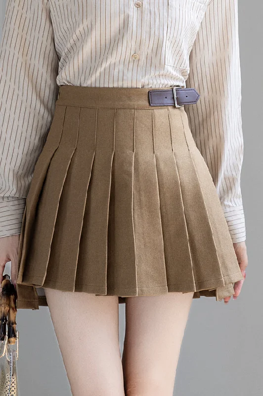 Varsity Prep Tennis Skirt (Khaki) Stylish unclassified skirts