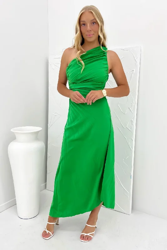 Caralee Midi Dress Green Midi Skirt Party